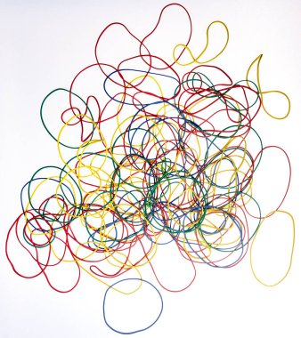 Renkli kalemlerle soyut arkaplan