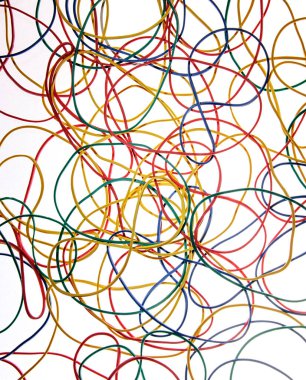 Renkli satırların soyut arkaplanı