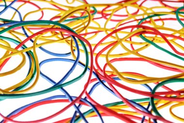 Renkli ataçların renkli arkaplanı