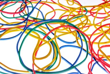 Renkli ataçların renkli arkaplanı