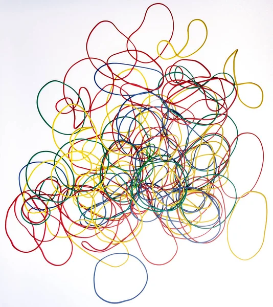 Renkli kalemlerle soyut arkaplan