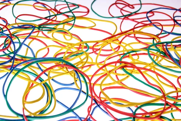 çok renkli arkaplan ve farklı renkte iplikler