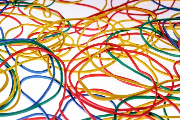 colorful background of multicolored paper clips