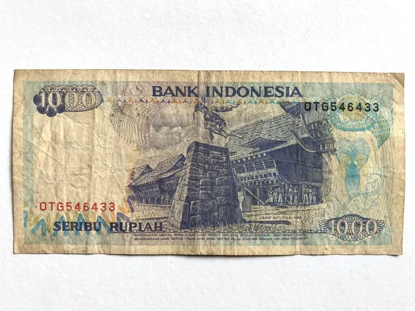 Malang Indonesia Febrero 2022 Recogida Antigua Moneda Indonesia Con Valor — Foto de Stock