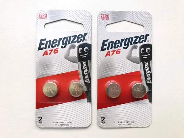 2022年5月13日 Energizer A76 Button Cell Batteries 腕時計 おもちゃなどの信頼性の高いパワー — ストック写真