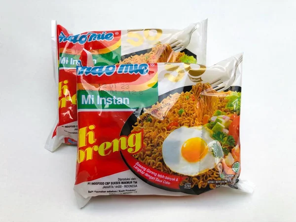 Malang Indonesia Jun 3Th 2022 Indomie Instant Noodles Original Flavor — Stock Photo, Image