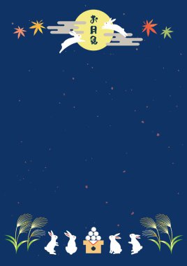 Full moon and rabbit.