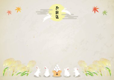 Full moon and rabbit.