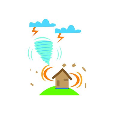 kasırga logo vektör tasarımı çizimi