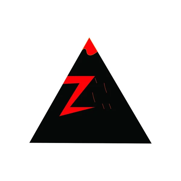 Mountain Erupting Logo Vector Design Illustration — Stock Vector