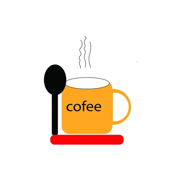 Icono Bebida Café Caliente Diseño Vectorial Ilustración — Vector de stock