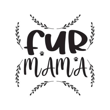 Kürklü anne siyah harfler