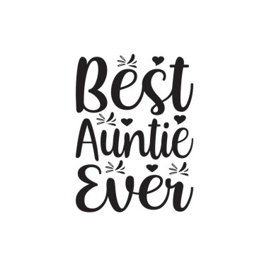 best auntie ever quote letter clipart