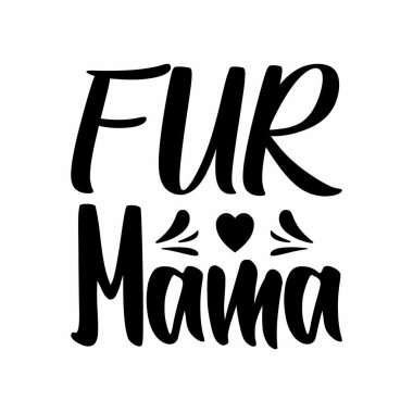 Kürklü anne siyah harfler
