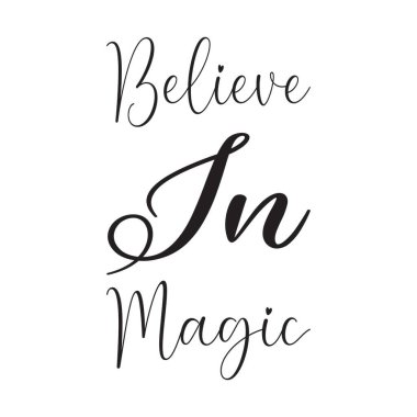 Sihirli kara harfe inan.