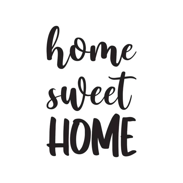 Home Sweet Home Zitat Brief — Stockvektor