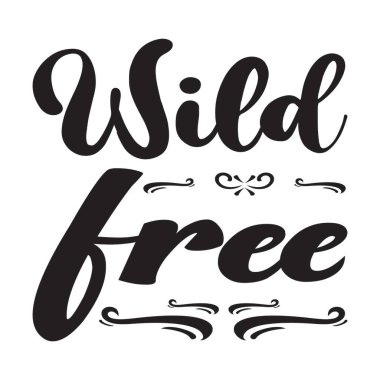 Vahşi ücretsiz siyah harf alıntısı