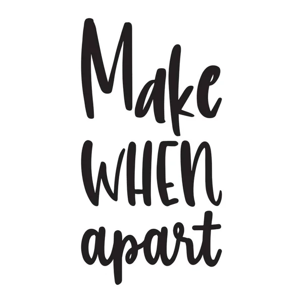 Make Apart Quote Letter — стоковый вектор