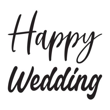 Mutlu düğün siyah mektup alıntısı