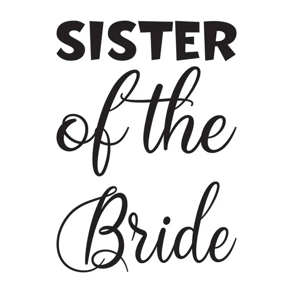 Αδελφή Του Γράμματος Της Νύφης — Διανυσματικό Αρχείο