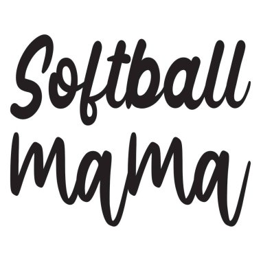Softball anne siyah harf alıntısı