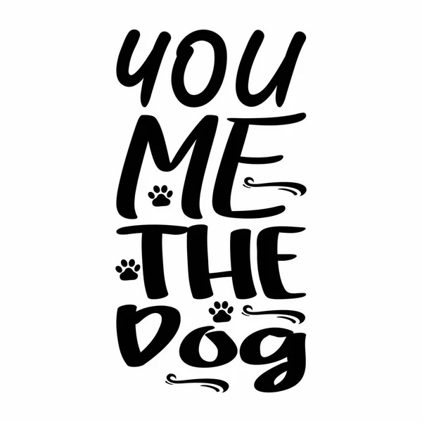 Mir Der Hund Zitatbrief — Stockvektor