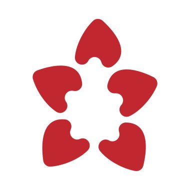 aşk simgesi renk tasarımı vektör çizimi