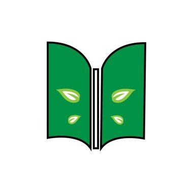 Kitap simgesi renkli tasarım vektörü çizimi