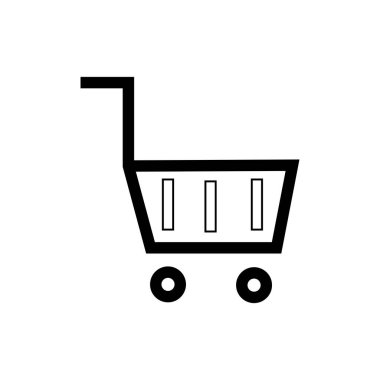 Tramvay pazar simgesi tasarım vektörü illüstrasyonu