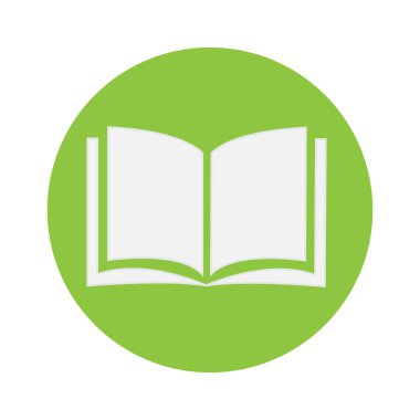 Kitap logosu arka plan vektör tasarımı çizimi