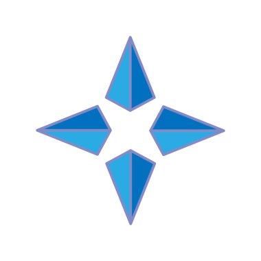 Yıldız simgesi renk vektör çizimi