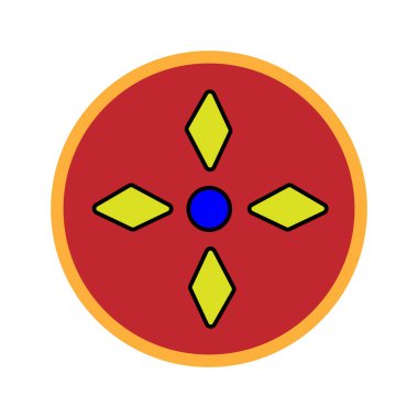 Yıldız logosu renkli arkaplan vektör tasarımı çizimi