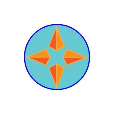 Yıldız simgesi renkli arkaplan vektör tasarımı çizimi