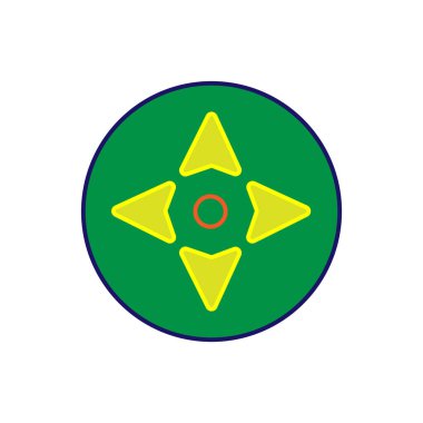 Yıldız simgesi renkli arkaplan vektör tasarımı çizimi