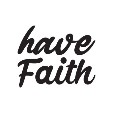 İnançlı siyah harf alıntısı