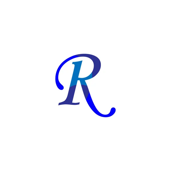 文字Rのアイコンのカラフルなデザインベクトルイラスト — ストックベクタ
