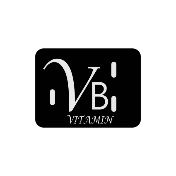 Vitamine Écriture Logo Icône Fond Vectoriel Conception Illustration — Image vectorielle