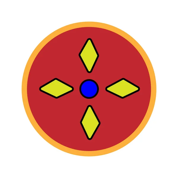 Yıldız Logosu Renkli Arkaplan Vektör Tasarımı Çizimi — Stok Vektör