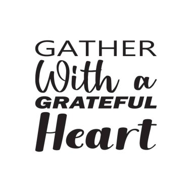 Minnettar bir kalp karalaması ile toplanın.