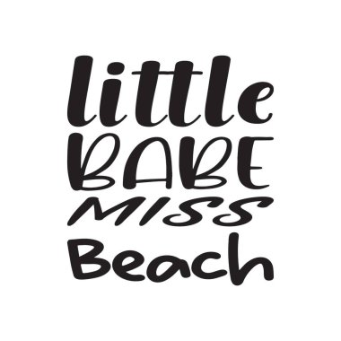 Küçük bayan plaj siyah harfler alıntı