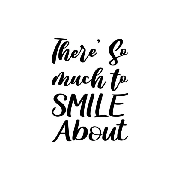 Much Smile Black Letter Quote — Archivo Imágenes Vectoriales