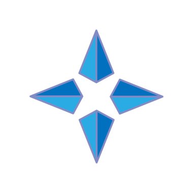 Yıldız simgesi vektör çizim tasarım