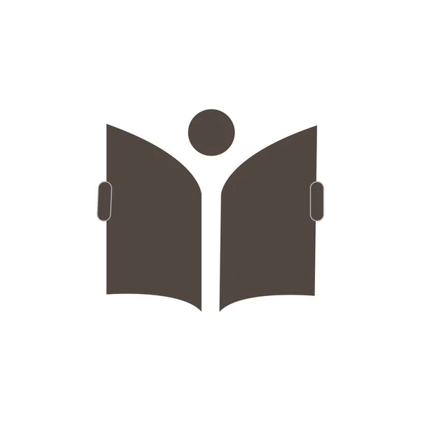 Kitap ikonu vektör illüstrasyon tasarımı okuyor