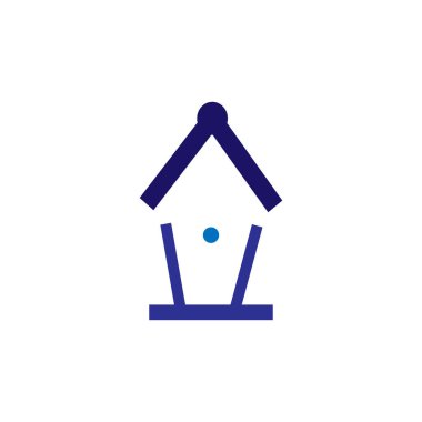 Basit ev sembolü vektör illüstrasyon tasarımı