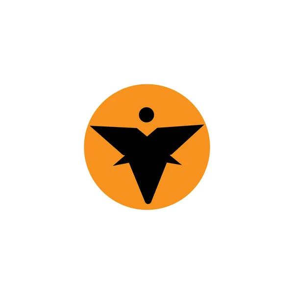 Avião Logotipo Ícone Vetor Ilustração Fundo —  Vetores de Stock