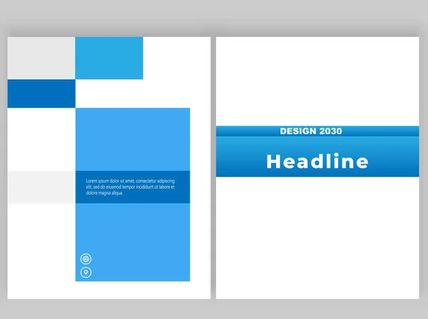 Modelo Folheto Para Impressão Folheto Negócios —  Vetores de Stock