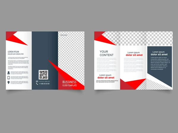 Brochure Design Brochure Template Creative Tri Fold Trend Brochure — Stock vektor