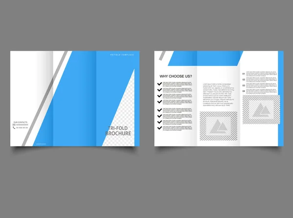 Design Template Blue Gray Elements — Stok Vektör