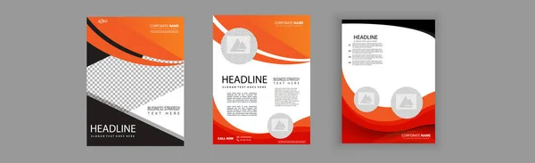 Brochure Design Modern Cover Layout Annual Report Poster Flyer — Vettoriale Stock