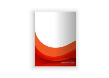 A4 format flyer with transparent brown waves. Book cover.